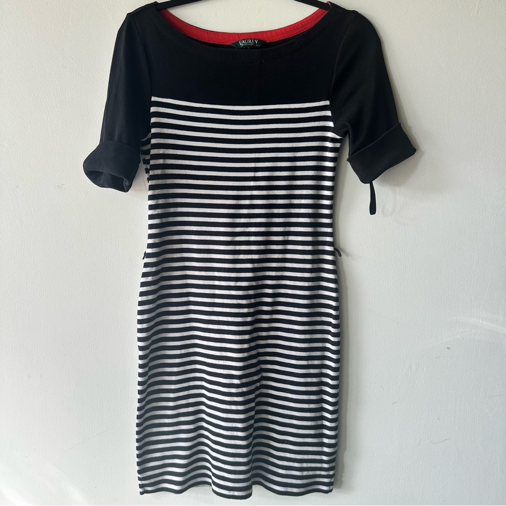 Lauren Ralph Lauren Women’s Striped Pencil Dress | Size S | Classic Nautical